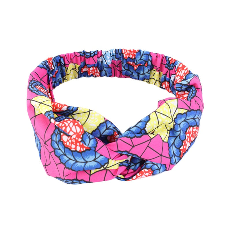 Headband Imprimé Africain Torsadé - Bandeau Cheveux Femme 2