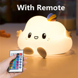 Baby Night Light with Touch Sensor Soft LED Wall Nursery Lamp LED Cloud Nightlight for Kids Children Birthday Gift Room Decor