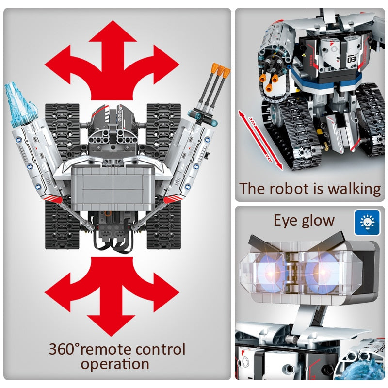 Robot RC Télécommandé App - Blocs Construction Technique Armes