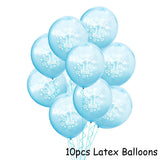 blue happy baby shower boys birthday pull flag banner balloon garland 1 age birth day 12month photo frame first party decor 1st