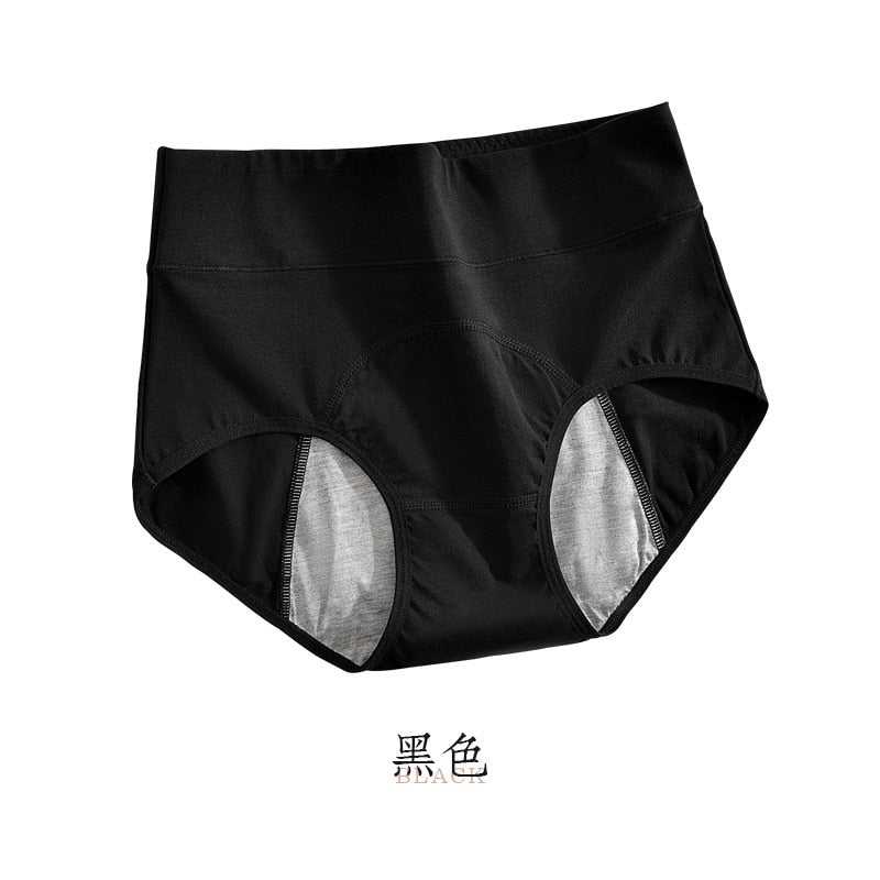 Culotte menstruelle coton taille haute – Protection flux léger à moyen