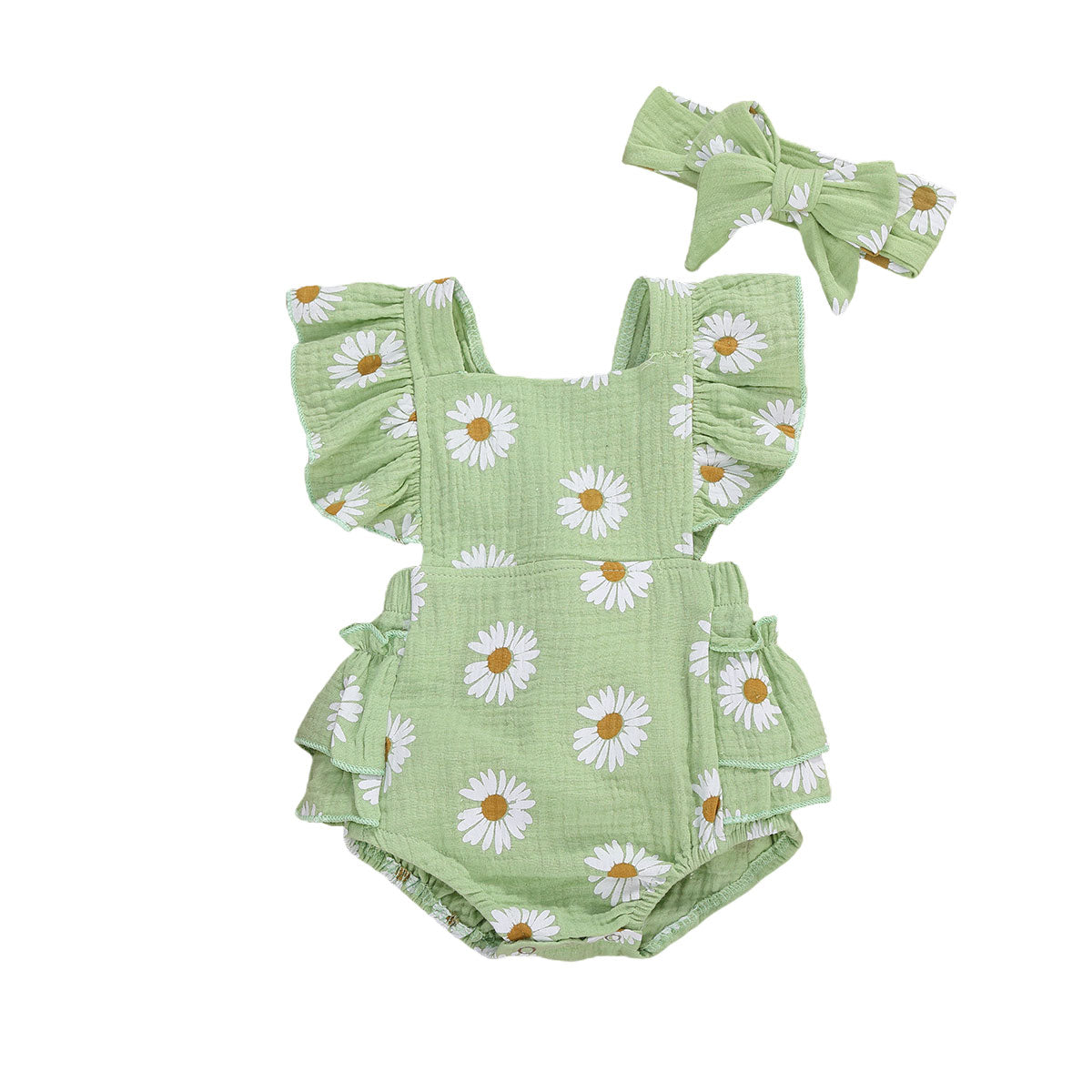 Barboteuse florale bébé – Confort et style pour nouveau-né