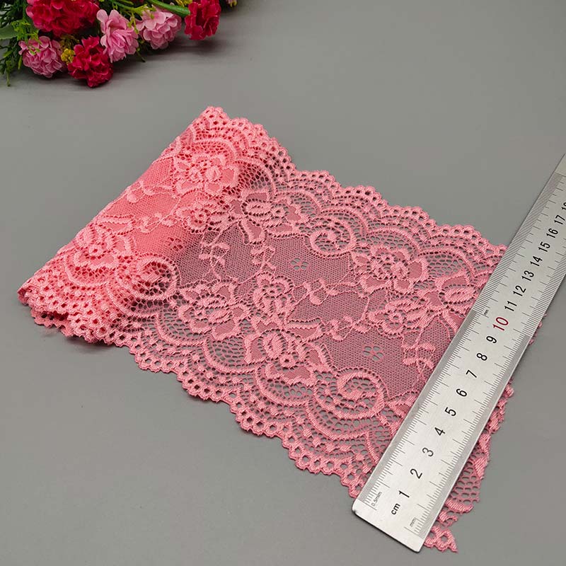Ruban Dentelle Élastique Fleuri Africain - 15cm Couture DIY 2