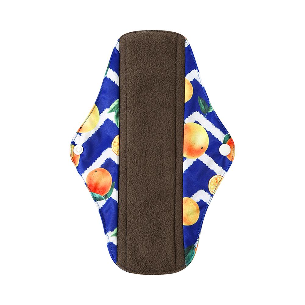 Protège-slip lavable Ohbabyka charbon de bambou – Serviette réutilisable