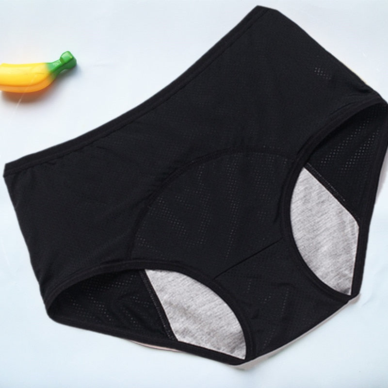 Culotte menstruelle grande taille L-5XL taille haute – Anti-fuite respirante