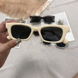 2021 New Women Rectangle Vintage Sunglasses Brand Designer Retro Points Sun Glasses Female Lady Eyeglass Cat Eye Driver Goggles