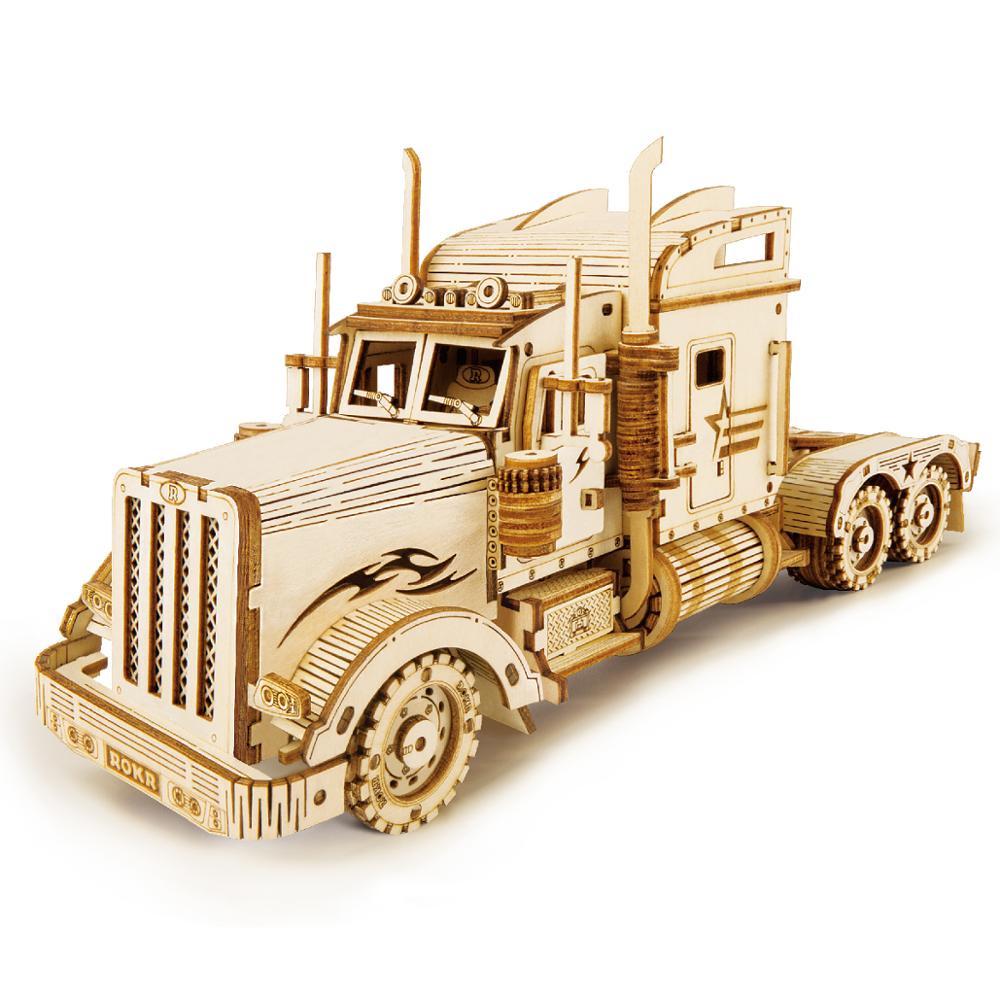 Puzzle 3D en bois Robotime – Maquette véhicule à assembler pour ados