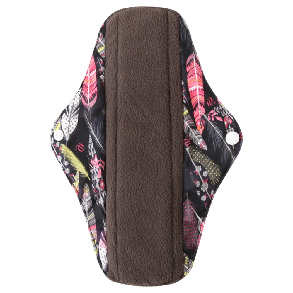 Protège-slip lavable Ohbabyka charbon de bambou – Serviette réutilisable