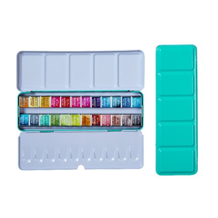 Set aquarelle professionnelle Superior Artist 12 à 48 couleurs – Boîte métal