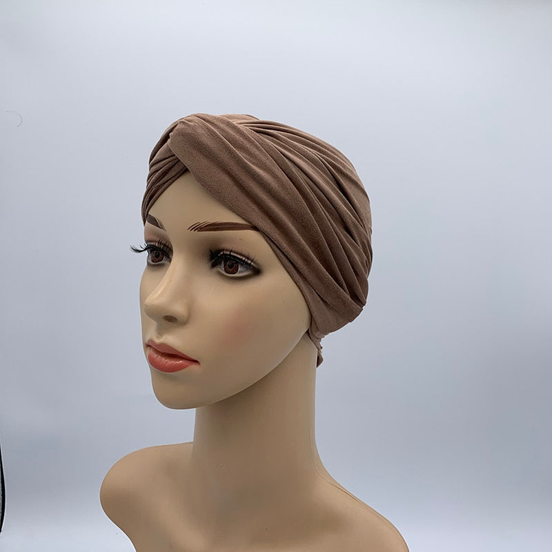Turban Suédine Femme Africain - Hijab Foulard Tête 2