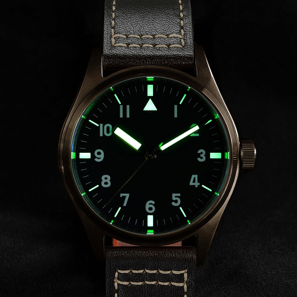 Montre Pilote Mécanique San Martin - Bronze Étanche 200m