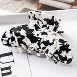 High Quality Geometric Acetate Hair Claws Large Square Hair Crabs Clip Leopard Grain Hair Clamps For Women Hair Accessories