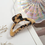 High Quality Geometric Acetate Hair Claws Large Square Hair Crabs Clip Leopard Grain Hair Clamps For Women Hair Accessories