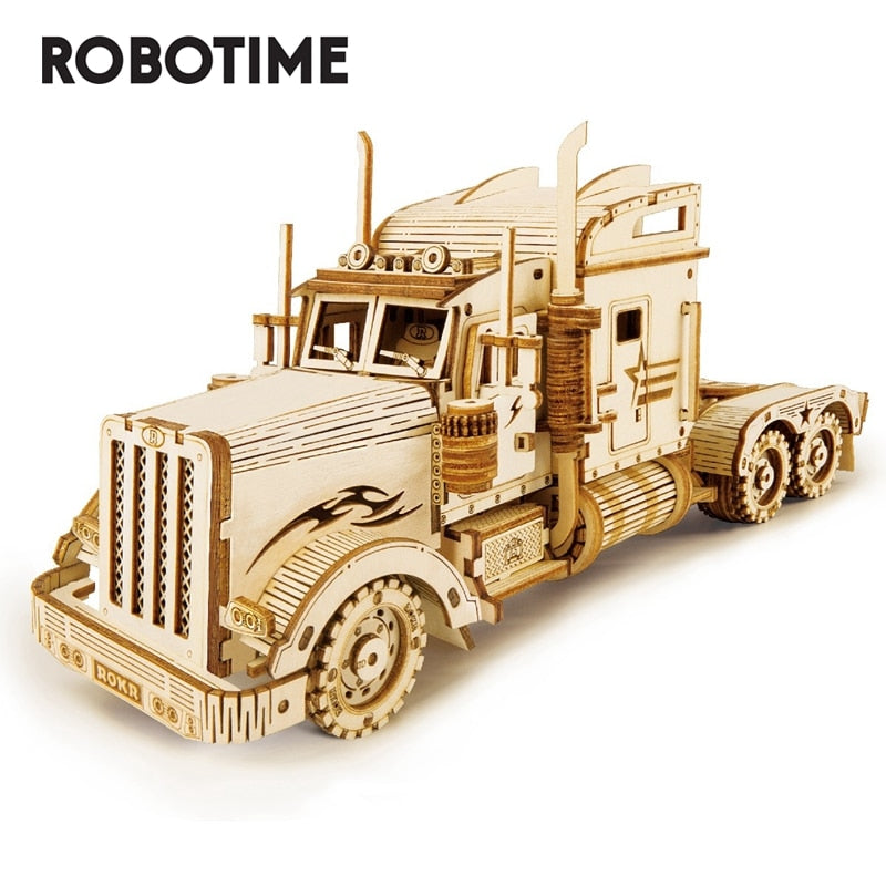 Puzzle 3D en bois Robotime – Maquette véhicule à assembler pour ados