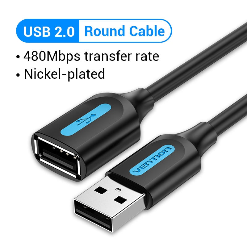 Câble d'extension USB 3.0 Vention – Compatible TV, SSD, Xbox, PC, laptop