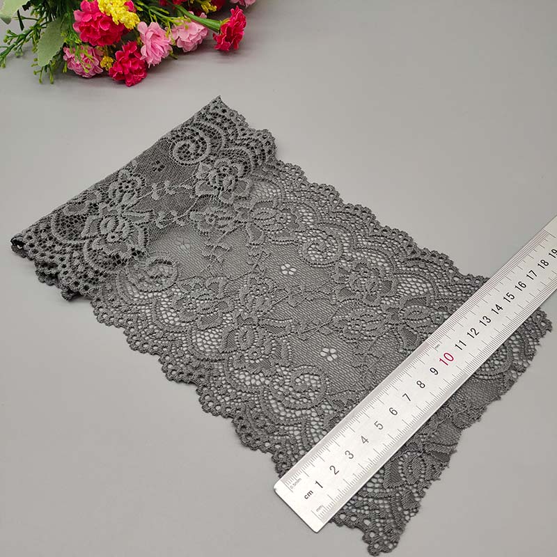 Ruban Dentelle Élastique Fleuri Africain - 15cm Couture DIY 2