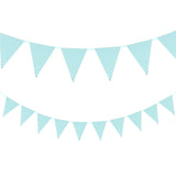 blue happy baby shower boys birthday pull flag banner balloon garland 1 age birth day 12month photo frame first party decor 1st
