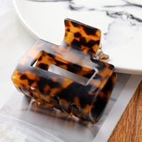 High Quality Geometric Acetate Hair Claws Large Square Hair Crabs Clip Leopard Grain Hair Clamps For Women Hair Accessories