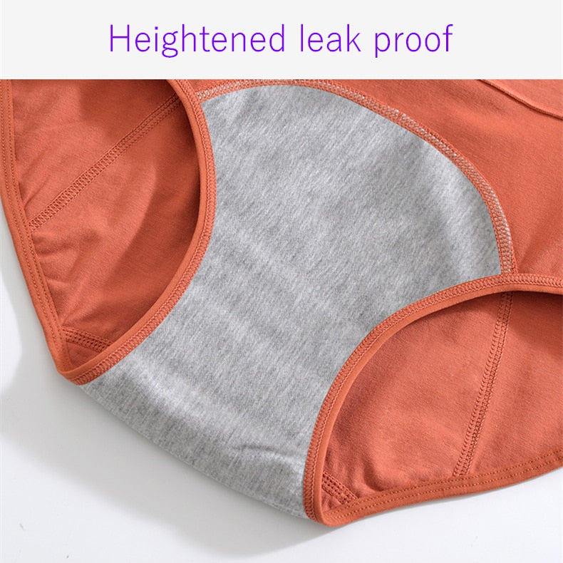Culotte menstruelle coton taille haute lavable – Protection flux léger