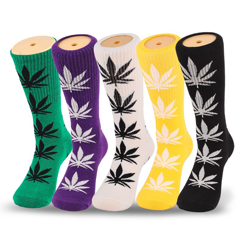 Lot de 5 paires de chaussettes fantaisie homme – Style Harajuku casual