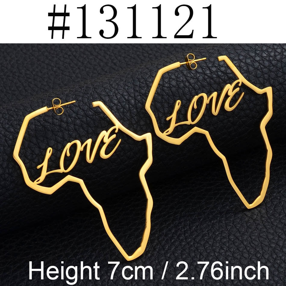 Boucles d'Oreilles Symbole Adinkra Nyame Anniyo - Bijou Africain Doré 3