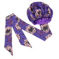 Bonnet Satin Motif Ankara - Foulard Tête Double Couche