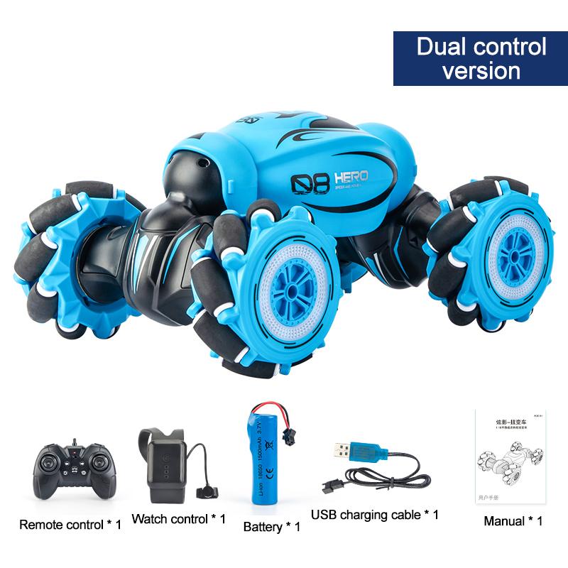 Voiture RC D876 1/16 4WD – Induction gestuelle, lumières et musique