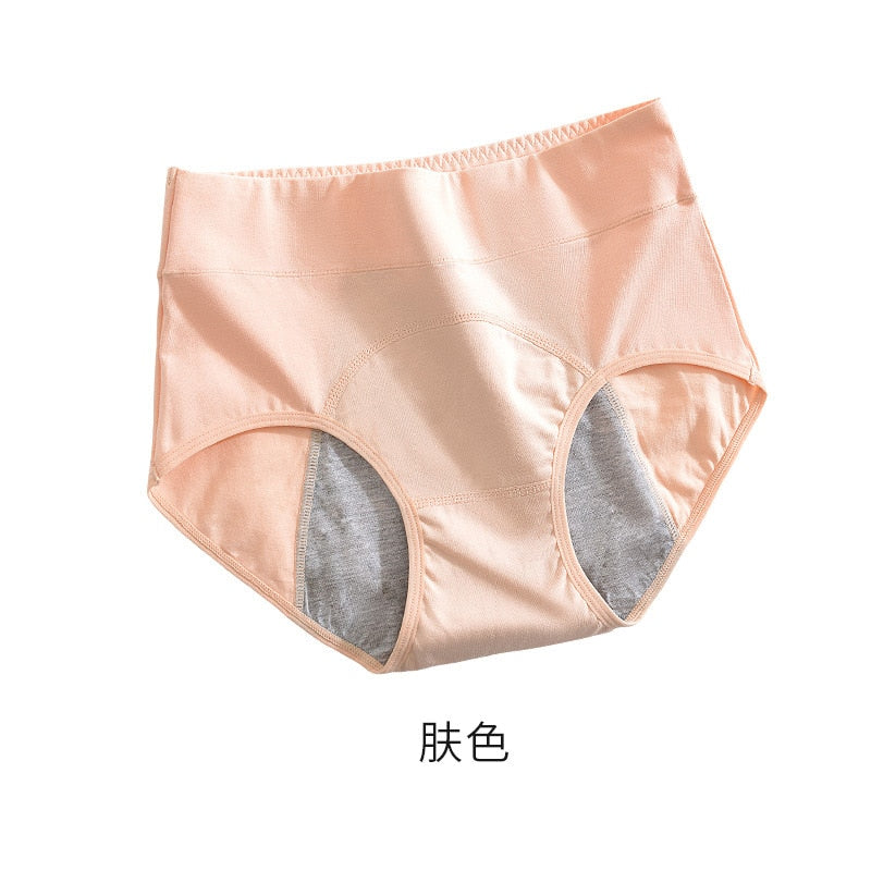 Culotte menstruelle coton taille haute – Protection flux léger à moyen
