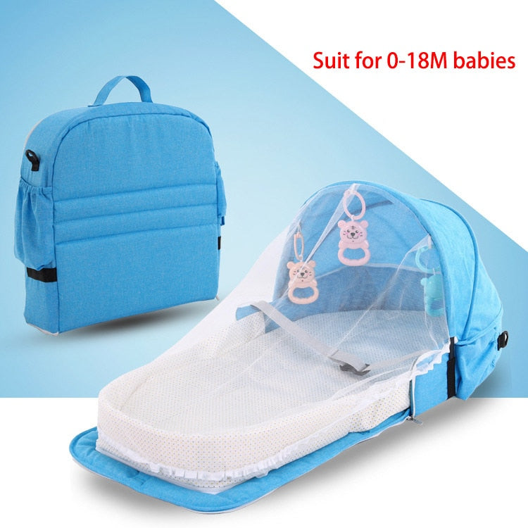 Lit bébé portable pliable avec moustiquaire pour voyage