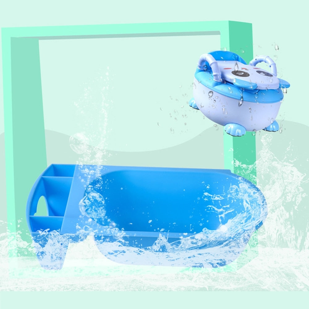 Un design attrayant avec un motif animalier qui encourage les enfants à utiliser le pot avec plaisir et enthousiasme.