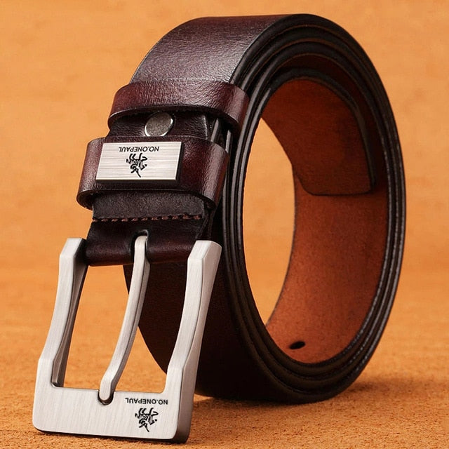 Ceinture homme Cartelo en cuir de vache – Boucle ardillon grande taille