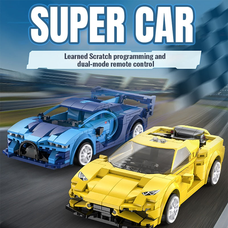 Voiture de sport RC Cada – Programmable via app, blocs techniques ville