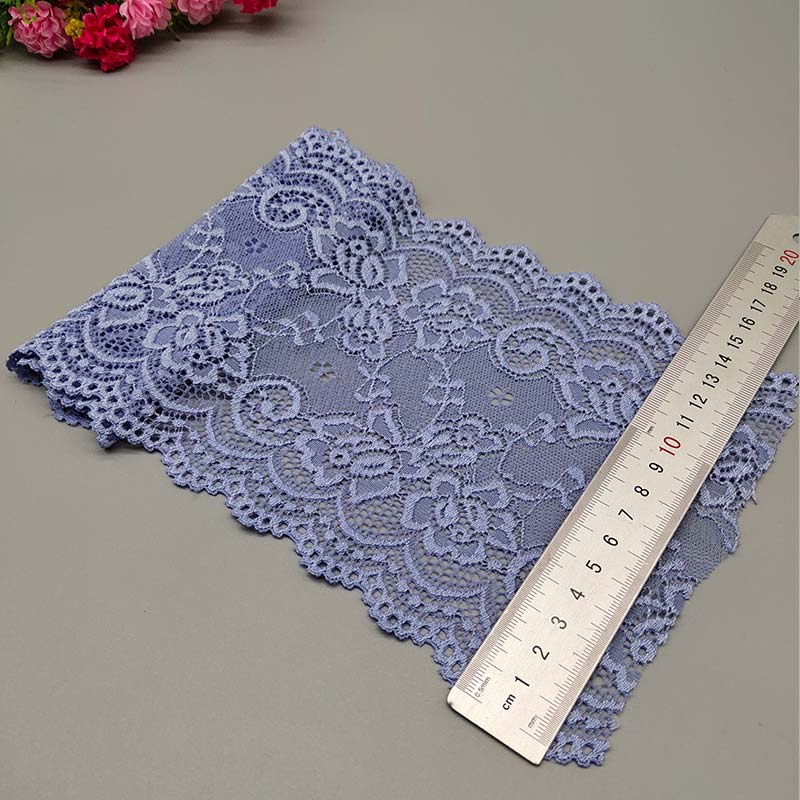 Ruban Dentelle Élastique Fleuri Africain - 15cm Couture DIY 2