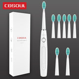 Dentists Recommend Professional Sonic Electric Toothbrush 5 Modes Protect Gums Rechargeable Waterproof Toothbrush Box as Gift