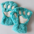 Gants Patte d’Ours en Peluche – Sans Doigts Hiver