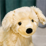 Lifelike Golden Retriever Toy Stuffed simulation Labrador Dog Animals Smart dog PLush DOll toys for Chidren Pet Toy Club Gift