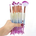 Set Pinceaux Maquillage Mermaid - Fond de Teint et Fard