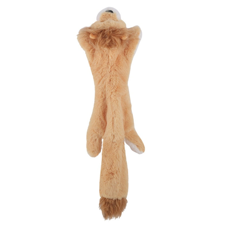 Jouet peluche couinante pour chien – Lapin, loup ou écureuil