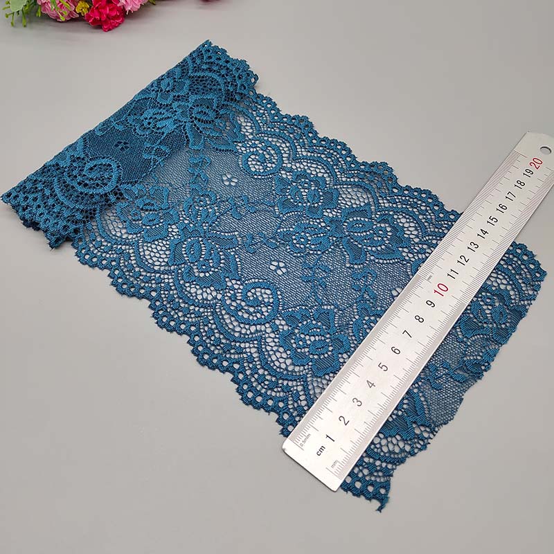 Ruban Dentelle Élastique Fleuri Africain - 15cm Couture DIY 2