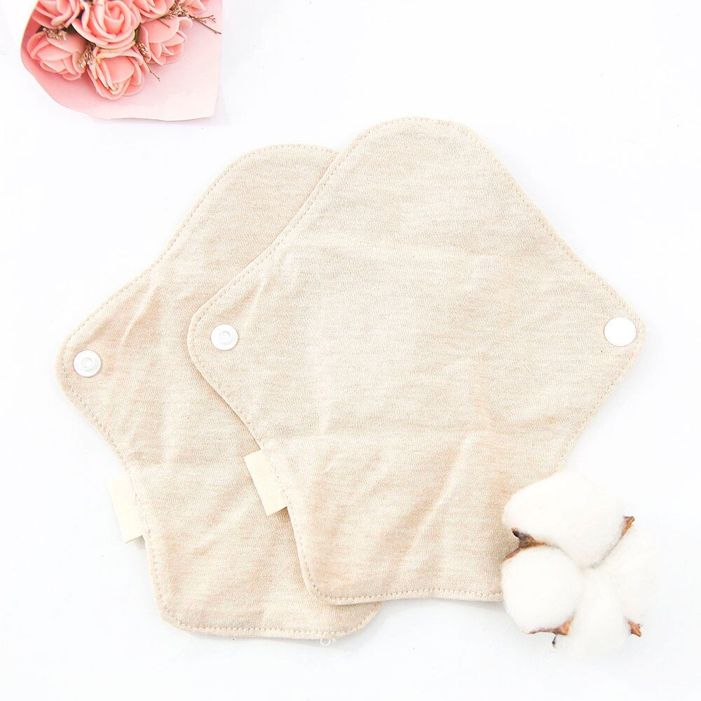 Serviette hygiénique lavable 18x6 cm coton bio – Protège-slip imperméable