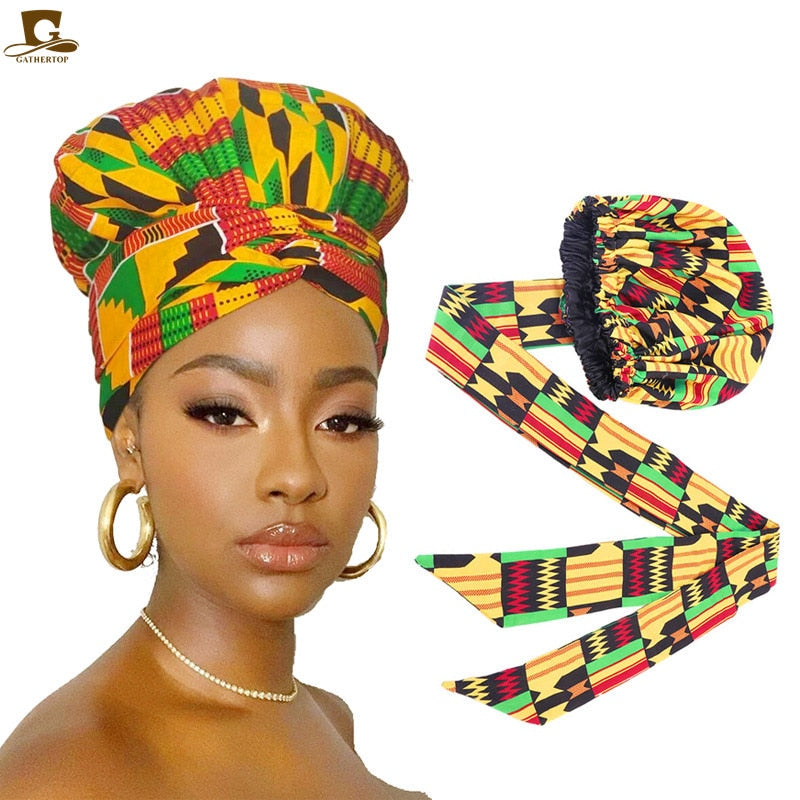 Turban Africain Nigérian Foulard - Cheveux Femme 2