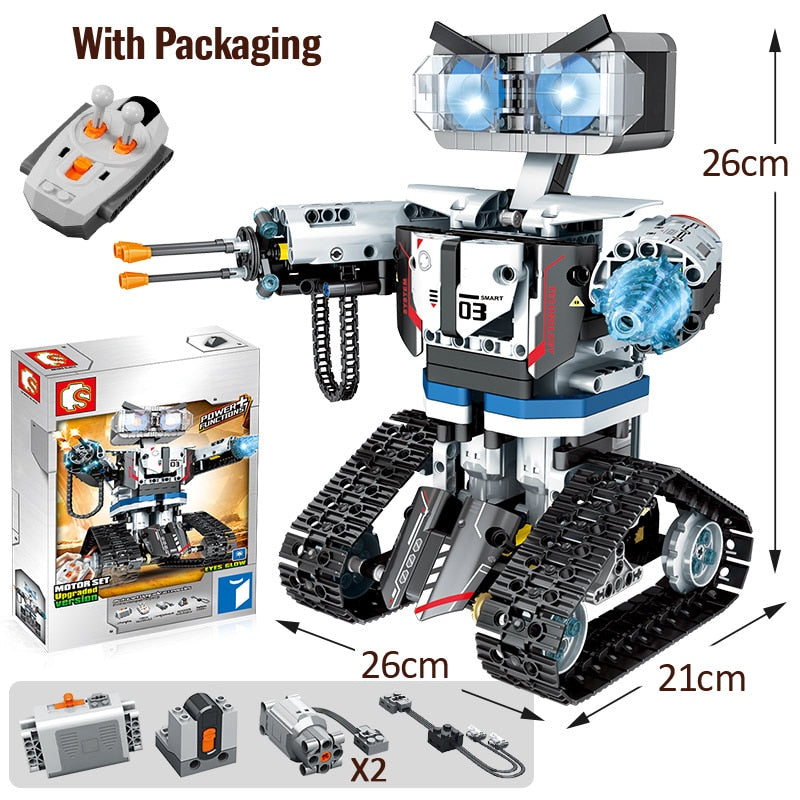 Robot RC télécommandé via app – Blocs de construction technique avec armes