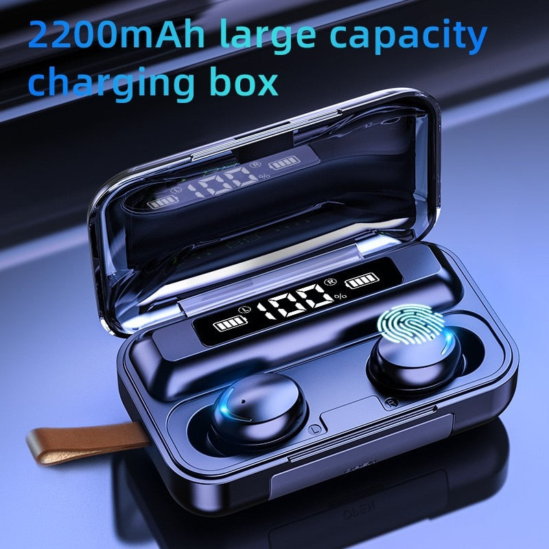 Écouteurs Bluetooth 5.0 TWS 2200mAh - Sport Étanche Stéréo 9D