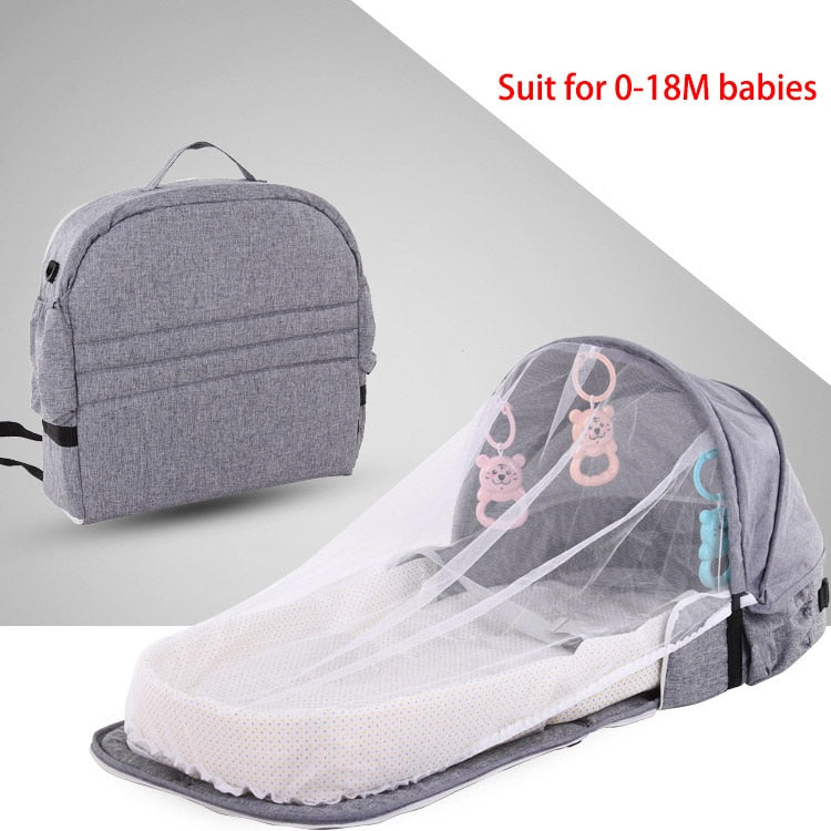 Lit bébé portable pliable avec moustiquaire pour voyage