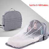 Baby Crib Bed Portable Folding Baby Bed Nest Cot For Travel Foldable Bed Bag With Mosquito Net Infant Sleeping Basket With Toys