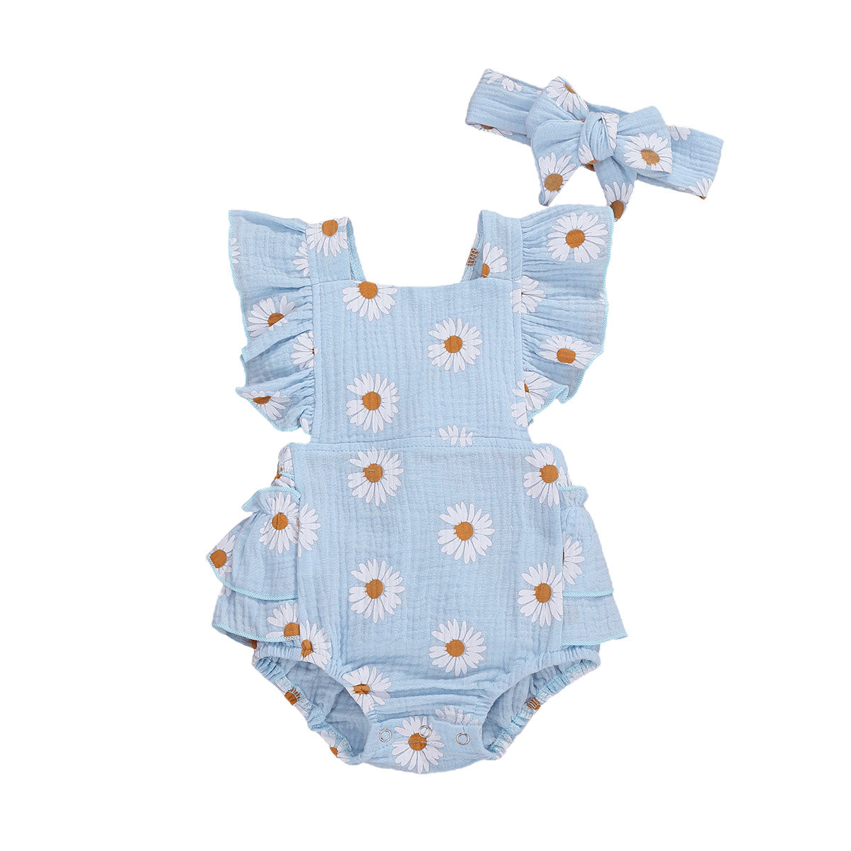 Barboteuse florale bébé – Confort et style pour nouveau-né