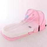 Baby Crib Bed Portable Folding Baby Bed Nest Cot For Travel Foldable Bed Bag With Mosquito Net Infant Sleeping Basket With Toys