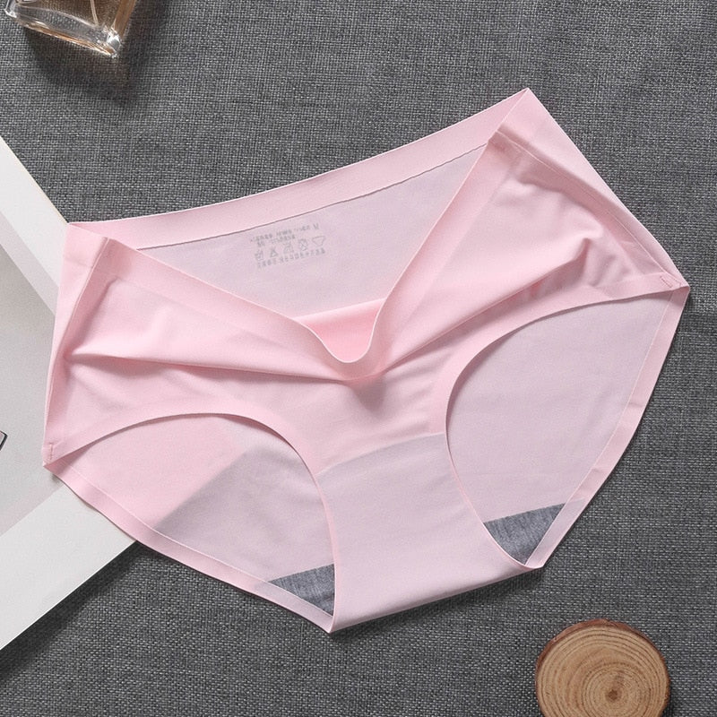 Culotte sans couture en soie de glace taille mi-haute – Respirante femme