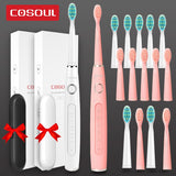 Dentists Recommend Professional Sonic Electric Toothbrush 5 Modes Protect Gums Rechargeable Waterproof Toothbrush Box as Gift