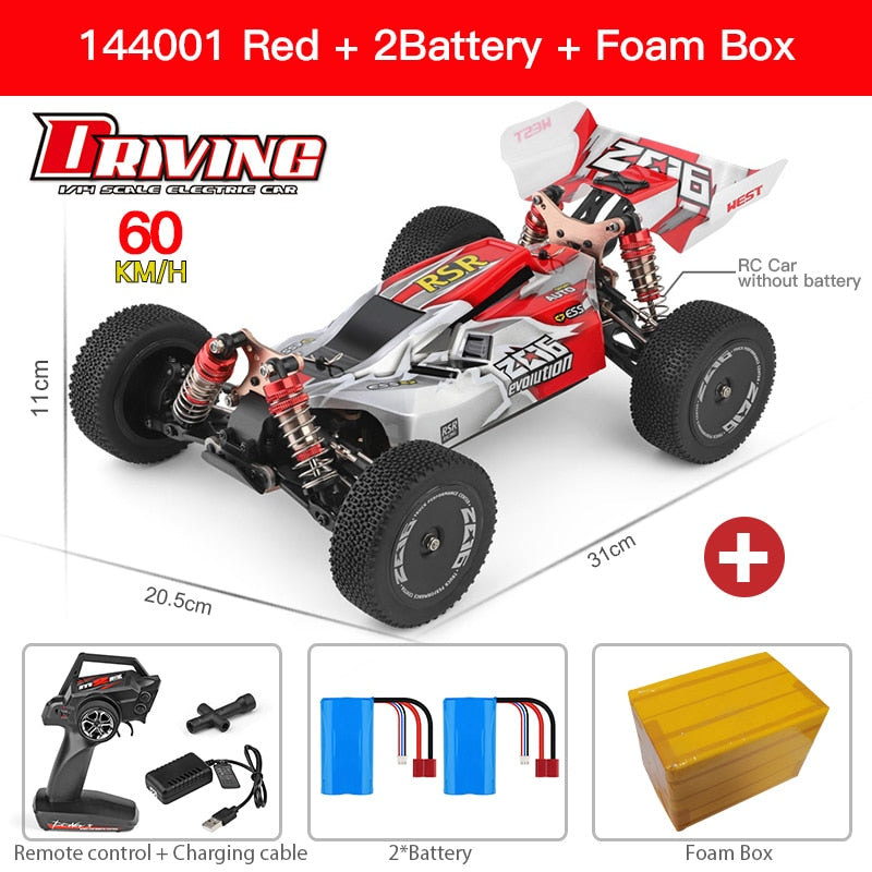 Voiture RC Wltoys 144001/A959 2,4 GHz 4WD – 70 km/h, drift tout-terrain